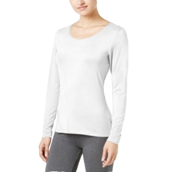 32 Degrees Cozy Heat Long-Sleeve Top White Size Medium - Picture 1 of 1